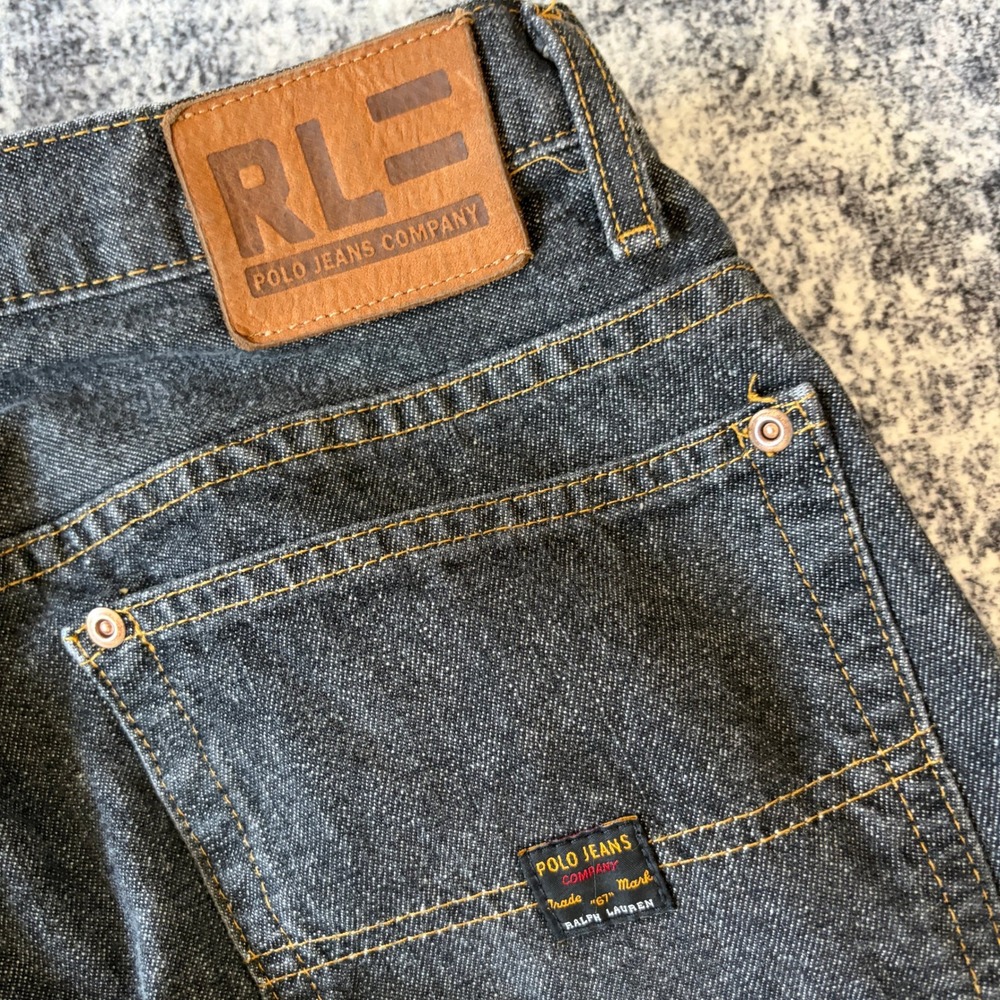 Polo Jeans Ralph Lauren Carpenter Pants Mens 29x30 Dark Wash Blue Denim Utility - Picture 8 of 8